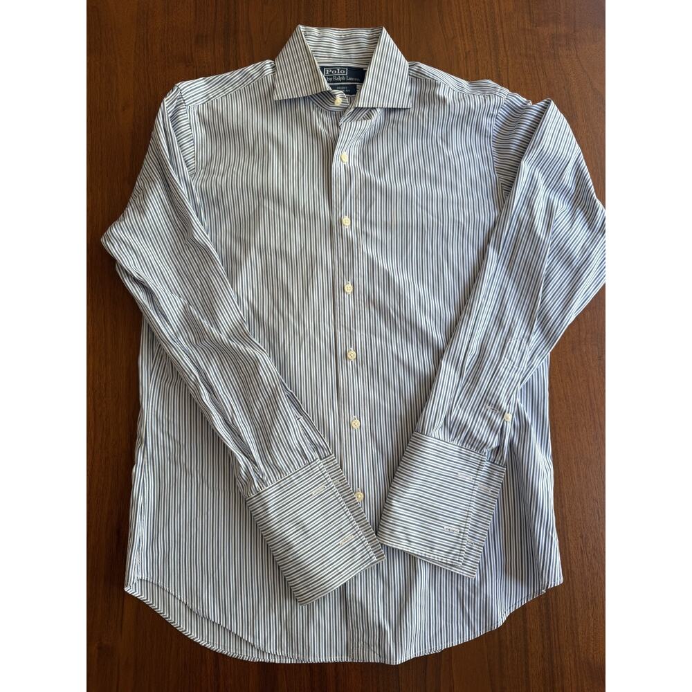 Polo Ralph Lauren Men's Regent Fit Striped Dress Shirt French Cuffs - Size 15-32